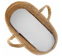 Drap housse couffin ovale en gaze de coton, Jeanne Gris clair Dès la naissance Gris Clair gris TU