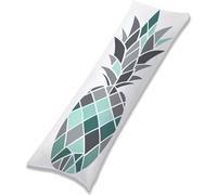 Housse Coussin 135x40 cm Housse Traversin géométrie Rectangulaire Taie Oreiller Ananas Velour Respirable Taie Oreiller 135 x 40 avec Fermeture à Glissière Invisible,Decor Maison Canapé EL-1422