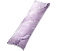 Housse Coussin 160x50 cm Housse Traversin Lilas Rectangulaire Taie Oreiller Abstrait Velour Respirable Taie Oreiller 160 x 50 avec Fermeture à Glissière Invisible,Decor Maison Canapé Gifts EL-1358