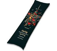 Housse Coussin 160x50 cm Housse Traversin Noël Rectangulaire Taie Oreiller Vert Velour Respirable et Durable Taie Oreiller 160 x 50 avec Fermeture à Glissière Invisible,Decor Maison Canapé Lit EL-1348