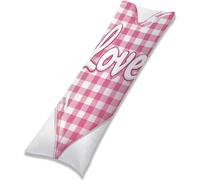 Housse Coussin 180x60 cm Housse Traversin rose Rectangulaire Taie Oreiller Amour Velour Respirable et Durable Taie Oreiller 180 x 60 avec Fermeture à Glissière Invisible,Decor Maison Canapé EL-1406