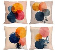 Housse Coussin 30x30 cm Coussin Exterieur Impermeable Europe du Nord avec Fermeture à Glissière Invisible Velours Décoratifs Taie Oreiller Simplicité,Intérieur/Extérieur Canape Balcon Jardin Y-905