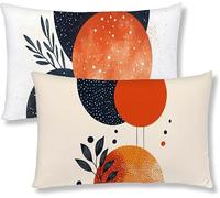 Housse Coussin 30x50 Grand Coussin Europe Nord Taie Oreiller Decoration Coton lin lot de 2 Rectangulaire Housse de Coussins GéOméTrie Taie d'oreiller Decoration pour Maison Salon Canape Cadeaux S1-149