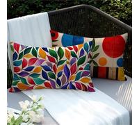 Housse Coussin 30x50 Lot de 2 Coussins Canape Usine Coussin Exterieur Impermeable, Rectangulaire Taie Oreiller Kaki Protege Oreiller, Coussins Canapé pour Salon de Jardin Decoration Maison Y2-497