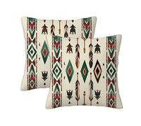 Housse Coussin 40x40 cm Exterieur Housses de Coussin Japon Lot de 2 Carrée Impermeable Lin Double Face Imprimé Motif Rétro Décoratifs Canapé pour Maison Salon Chambre Lit Chaise Printemps Jardin S-748