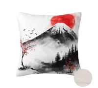 Housse Coussin 40x40 cm Lot de 2, Housse de Coussin Japon Coussin Canape, Carré Coussin Decoratif Chine Coussin Exterieur, Printemps Taie D'oreiller pour Canapé Salon Moderne Decoration Maison -OZ18