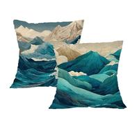 Housse Coussin 40x40 Coussin Vert olive Taie Oreiller Montagne Velours Respirable Durable Taie Oreillerr 40x40cm avec Fermeture à Glissière Invisible,Coussins Canape pour Chambre,Chaise,Jardin,2p308F