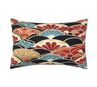 Housse Coussin 40x60cm Coussin Exterieur Impermeable Lot de 2 Style japonais Housse de Coussin, Fleuri Coussin Decoratif Coussin Canapé, Coussins Décoratifs Housses Coussin pour Jardin Farmhouse,R483
