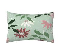 Housse Coussin 40x60cm Coussin Exterieur Impermeable Lot de 2 Vert Housse de Coussin, Feuilles Coussin Decoratif Coussin Canapé, Coussins Décoratifs Housses Coussin pour Jardin Farmhouse Maison,R66