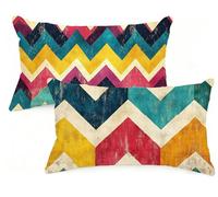 Housse Coussin 40x70 cm Grand Coussin Abstrait RectangulaireTaie Oreiller Bande Velour Respirable et Durable Taie d'oreiller 40 x 70 ,Fermeture à Glissière Invisible,Automne Decor Maison Canapé EM-938