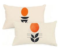 Housse Coussin 40x70 cm Grand Coussin Beige RectangulaireTaie Oreiller Simplicité Velour Respirable et Durable Taie d'oreiller 40 x 70,Fermeture à Glissière Invisible,Automne Decor Maison EM-916