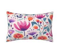 Housse Coussin 40x70 cm Housses de Coussin Fleur Lot de 2, coloré Coussin Canapé Housse Coussin Canape Decoration, Taies D'oreillers Doux, Rectangulaire Coussins Décoratifs, Maison Deco Chambre,P331