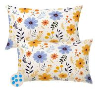 Housse Coussin 40x70 cm Lot de 2 Extérieur Imperméable Housse de Coussin Printemps Été Taie D'Oreiller Decoratif Floral Housses Coussins Exterieures pour Canapé Salon Patio Jardin Décoration -SC172