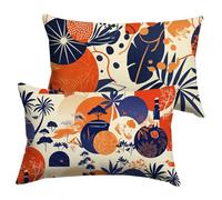 Housse Coussin 40x80cm Crème Coussin Canape Japon Housse Coussin 2 Pièces Doux Taie en Velours Decoratif D'oreiller, Impression Double Face D'automne Décoration, Chambre Jardin Terrasse Le Banc Y-P501