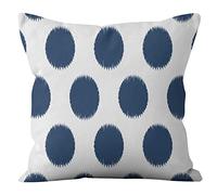 Housse Coussin 45x45 Graffiti Géométrie Bleue Housse de Coussin 45x45 Coton et Lin Taie Oreiller avec Fermeture Eclair Cachée Respirabilité Taie D'oreiller Protège Oreiller Coussins Décoratifs 1 Pcs