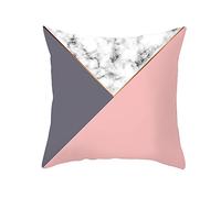 Housse Coussin 45x45 Marbre Or Rose Taie D'oreiller Coussin Deco 1 Pcs