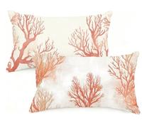 Housse Coussin 50x70 cm Grand Coussin Beige RectangulaireTaie Oreiller Corail Velour Respirable et Durable Taie d'oreiller 50 x 70,Fermeture à Glissière Invisible,Automne Decor Maison Canapé EM-140