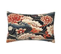 Housse Coussin 50x70cm Coussin Exterieur Impermeable Lot de 2 Style japonais Housse de Coussin, Vintage Coussin Decoratif Coussin Canapé, Coussins Décoratifs Housses Coussin pour Jardin Farmhouse,R485