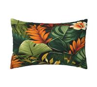 Housse Coussin 50x70cm Coussin Exterieur Impermeable Lot de 2 Tropical Housse de Coussin, Vintage Coussin Decoratif Coussin Canapé, Coussins Décoratifs Housses Coussin, Jardin Farmhouse Maison,R408