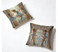 Housse Coussin 60 x 60 Lot de 2 Danse Housse De Coussin 60x60 cm Gros Coussin De Canapé Papillon Carré Décoration Taie Oreiller Lin pour Decoration Chambre, Printemps été Cadeaux pour Femme Y-62W79K