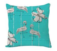 Housse Coussin 60x60 Abstrait Noir Bleu Housse de Coussin 60x60 Coton Lin Taie Oreiller Fermeture Eclair Cachée Durable Taie D'oreiller Respirabilité Protège Oreiller Coussins Décoratifs 1 Pcs