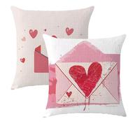 Housse Coussin 60x60 Grand Coussin Rose Taie Oreiller Enveloppe Lin Respirable Durable Taie Oreillerr 60x60cm avec Fermeture à Glissière Invisible,Coussins Canape pour Chambre,Chaise,Lit,Jardin,2p552F