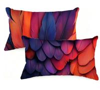 Housse Coussin 60x80 cm Grand Coussin Simplicité RectangulaireTaie Oreiller Plume Lin Respirable et Durable Taie d'oreiller 60 x 80 ,Fermeture à Glissière Invisible,Automne Decor Maison Canapé EM-1492