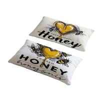 Housse Coussin 60x90 cm Lot de 2 Exterieur Impermeable Coussin Chérie Taie d'oreiller Doux Housses Canapé Décoratif Velour Taie Oreiller pour Decoration Maison Chambre Salon Chaise Lit Jardin w-267