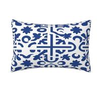 Housse Coussin 60x90cm Coussin Exterieur Impermeable Lot de 2 Boho Housse de Coussin, Bleu Coussin Decoratif Coussin Canapé, Coussins Décoratifs Housses Coussin pour Jardin Farmhouse Maison Gifts,R199