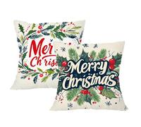 Housse Coussin 65x65 Grand Coussin Noël Taie Oreiller Faire la fête Velours Respirable Taie Oreillerr 65x65cm avec Fermeture à Glissière Invisible,Coussins Canape pour Chambre,Chaise,Jardin,2p844F