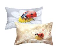 Housse Coussin 70x90 Grand Coussin Blanc Taie D'oreiller Lot de 2, Doux Lin Coussins Décoratifs Rouge Taie Oreiller Rectangulaire Decoration Maison Avec Fermeture Eclair Invisible,Cadeau Femme w0u-571