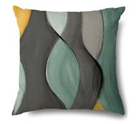 Housse Coussin 80x80 Abstract Gris Foncé Taie Oreiller Canape Salon Lin Carré Chambre Chaise Housse Coussin Exterieur Jardin Automobile Coussins Décoratifs