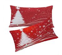 Housse Coussin Beige Taie Oreiller 30x50cm Bordeaux Housse de Coussin Taie D'oreiller Decoratif Lin Taie Oreiller Lot de 2 Fermeture éclair Invisible Lavable Pour Decoration Maison Cadeau Femme T0T273