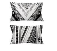 Housse Coussin Blanc Housse Coussin Automne 40x70cm Lot de 2 Taie Oreiller Bohême Coussins de Jardin Velours Oreiller Double Sided Printing pour Balcon Salon Chambre Hiver Halloween Décoration md-471