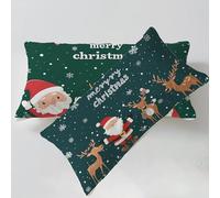 Housse Coussin Bordeaux Taie Oreiller 40 x 60cm NoëL Taie D'oreiller Housse de Coussin Decoratif Lin Taie Oreiller Lot de 2 Fermeture éclair Invisible Facile Nettoyer Pour Décoration Intérieure C0C768