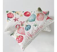 Housse Coussin Bordeaux Taie Oreiller 40 x 60cm NoëL Taie d'oreiller Housse de Coussin Decoratif Velours Taie Oreiller Lot de 2 Fermeture éclair Invisible Lavable pour Décoration Intérieure C0C1134