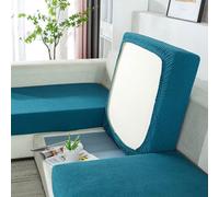 Housse Coussin Canapé Extensible, Housse De Coussin Canapé Antidérapant Universelle, Housses de Remplacement pour Individuel,Dark Green,Large Quadruple