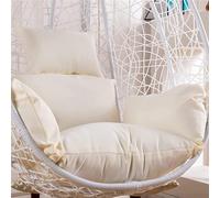 Housse Coussin Chaise à œUfs Suspendre, Housses Remplacement Coussin SièGe Chaise à Panier Suspendu, pour IntéRieur Et ExtéRieur, Patio, Cour, Jardin, Housse Uniquement(F)