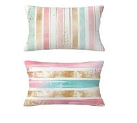 Housse Coussin Couleur Housse Coussin Automne 40x70cm Lot de 2 Taie Oreiller Doubler Coussins de Jardin Lin Oreiller Double Sided Printing pour Balcon Salon Chambre Hiver Halloween Décoration md-403