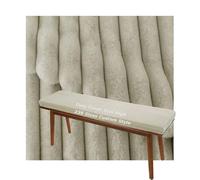 Housse Coussin De Banc Rechange Pour Salon Chien Exterieur Jardin Chaise Matelas Personnalisé Housses Coussins Intérieur Extérieur Cuisine 5cm Hauteur Peluche Velours Hiver(Café léger,150x35 cm)