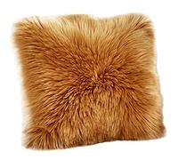 Housse Coussin de Canapé Fausse Fourrure Deluxe Decoration canapé Maison Chambre Lit Super Doux Peluche Taie d'oreiller,Kaki,40 * 40CM