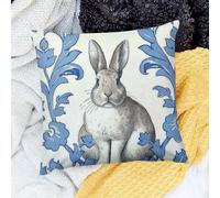 Housse Coussin Decoratif Papier Peint À Fleurs De Lapin Beatrix Potter Lot De 2 Respirant Taies D’Oreiller pour Été Lit Chambre