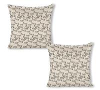 Housse Coussin Decoratif Va Te Faire Foutre Lot De 2 Lavable Taie D Oreiller pour Chaise Voiture De La Canapé