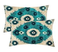 Housse Coussin Europe du Nord bohème Taie D'oreiller 30 x 60 Velours Oreillers Lot de 2 Housses Coussin, Coussins Rectangulaires Coussins Extérieur, Decor pour Maison Salon Chambre à Coucher K-43