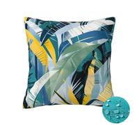 Housse Coussin Exterieur Impermeable Housse de Coussin 35x35 cm Lot de 2, Vert Coussin Canape Decoration, L'été Coussin D'exterieur Plante Taie D'oreiller pour Balcon Patio Jardin Home Decor -OZ118