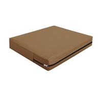 Housse Coussin Exterieur Impermeable, Housse Siège Canapé Protection Complète avec Fermeture Éclair, Amovibles Housse Assise Salon De Jardin Terrasse Caravane (Camel,65×65×10cm)