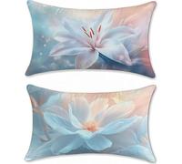 Housse Coussin Exterieur Impermeable Rêve Protege Oreiller 40x80cm Lin Lot de 2 Fleur Housse Assise Salon de Jardin Coussins Exterieures Imperméable Gros Coussin Canapé lit Taies d'oreillers u-16650