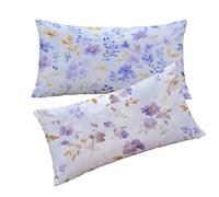 Housse Coussin Lilas Taie Oreiller 30x50cm Couleur Orange Housse de Coussin Taie d'oreiller Decoratif Velours Taie Oreiller Lot de 2 Fermeture éclair Invisible Decoration Maison Cadeau Femme T0T633
