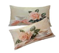 Housse Coussin Lilas Taie Oreiller 70x90cm Rose Housse de Coussin Taie D'oreiller Decoratif Velours Taie Oreiller Lot de 2 Fermeture éclair Invisible Lavable Pour Decoration Maison Cadeau Femme T0T486