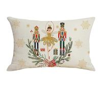 Housse Coussin Noel 50x30, Taie D Oreiller De Noel, Decoration Noel Interieur Maison, Deco Salon Chambre, Décoration Americaine Housse De Coussin Canape Chaise, Idee Cadeau Personnalisé Original (F)
